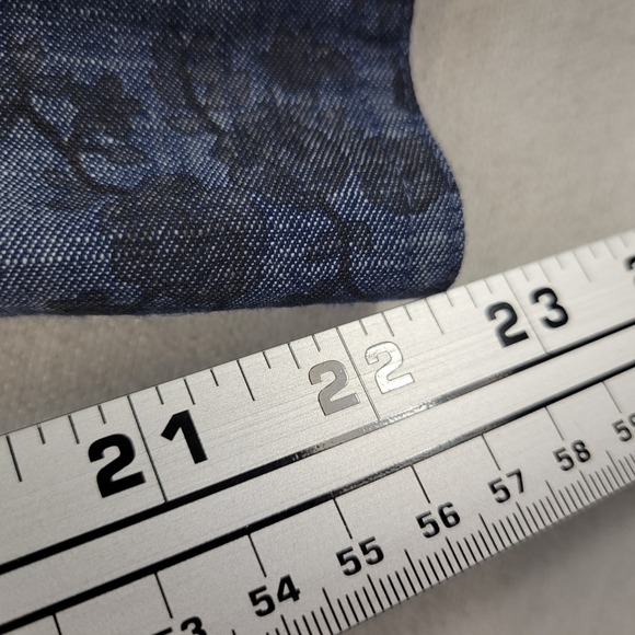 Ariat Dress Shirt Mens XL Blue Girard Classic Fit Poplin Print Long Sleeve - Picture 10 of 11